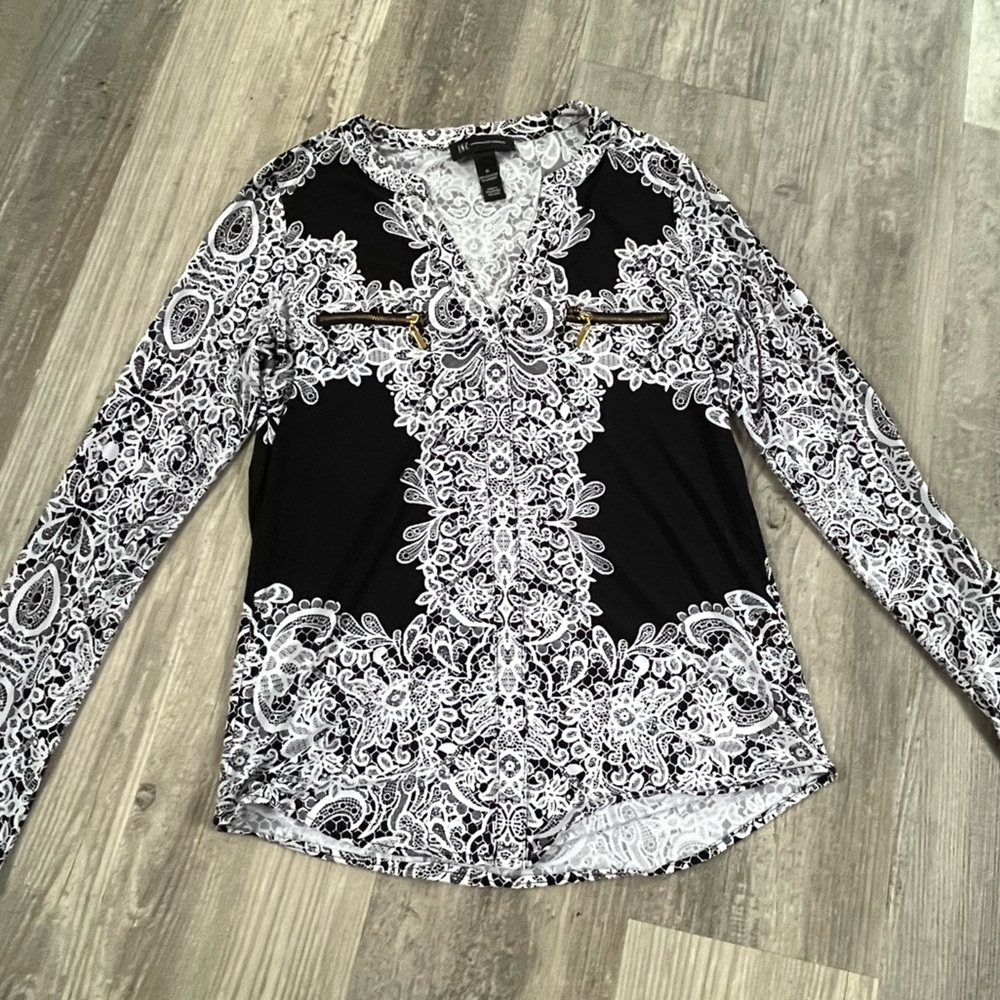 INC damask long sleeve shirt Medium